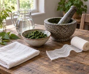 how to make a herbal poultice