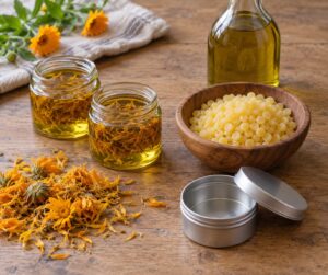how to make a simple herbal salve