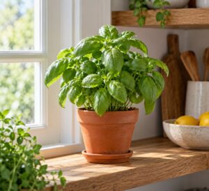 how to grow basil year round indoors