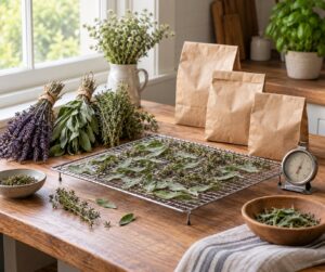 how to dry herbs without a dehydrator