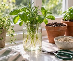how to propagate herbs from cuttings