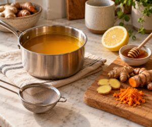 how to make ginger and turmeric tea