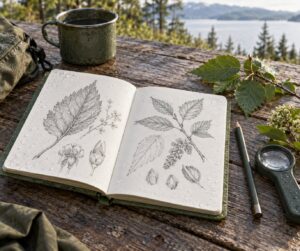 how to start a plant identification notebook