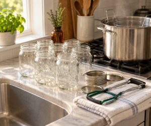 how to sterilize jars for herbal preparations