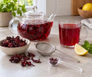 how to brew hibiscus tea properly