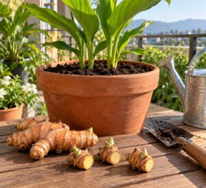 how to grow turmeric in containers