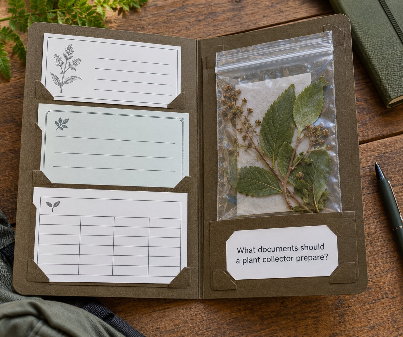 What documents should a plant collector prepare?