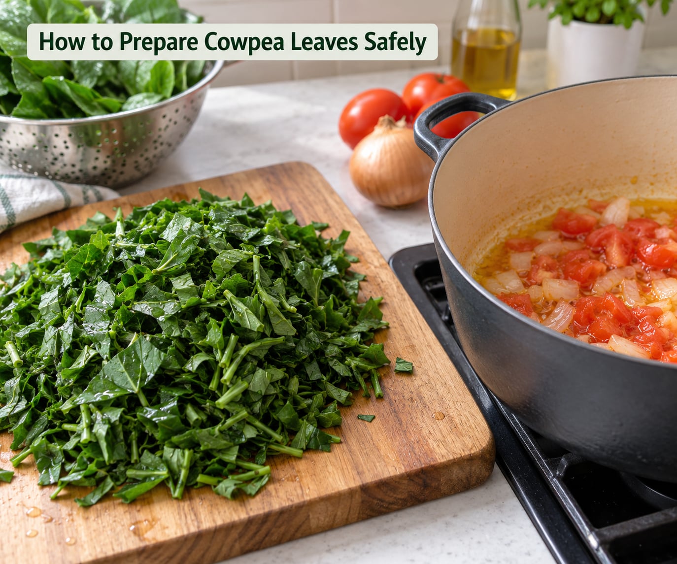 How to Prepare Cowpea Leaves Safely