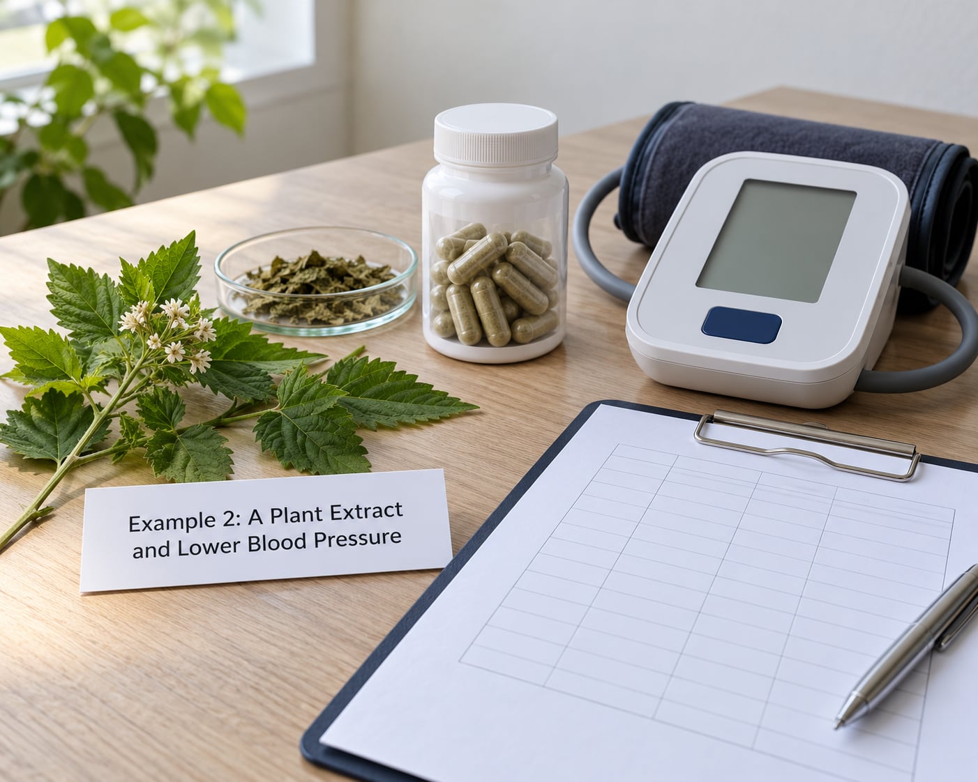 Example 2: A Plant Extract and Lower Blood Pressure