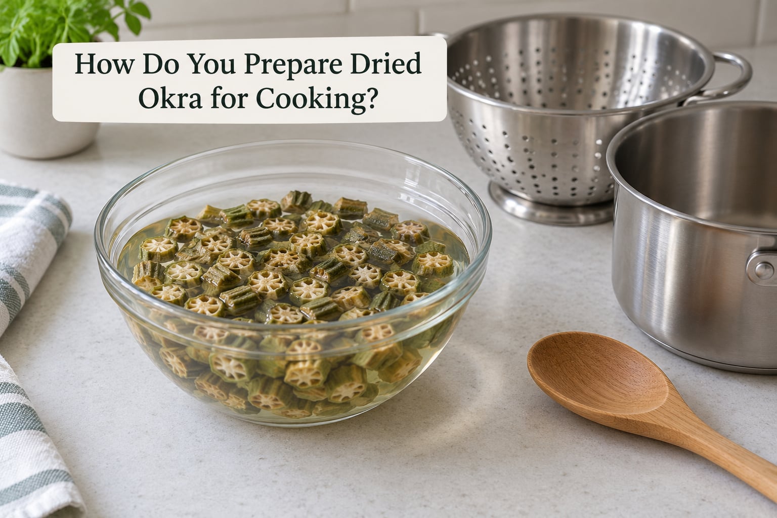 How Do You Prepare Dried Okra for Cooking?