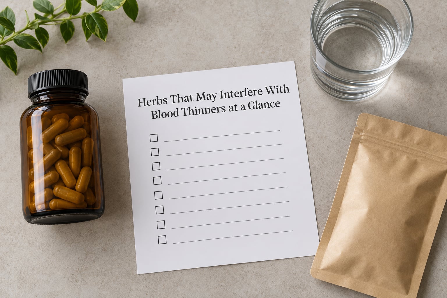 Herbs That May Interfere With Blood Thinners at a Glance