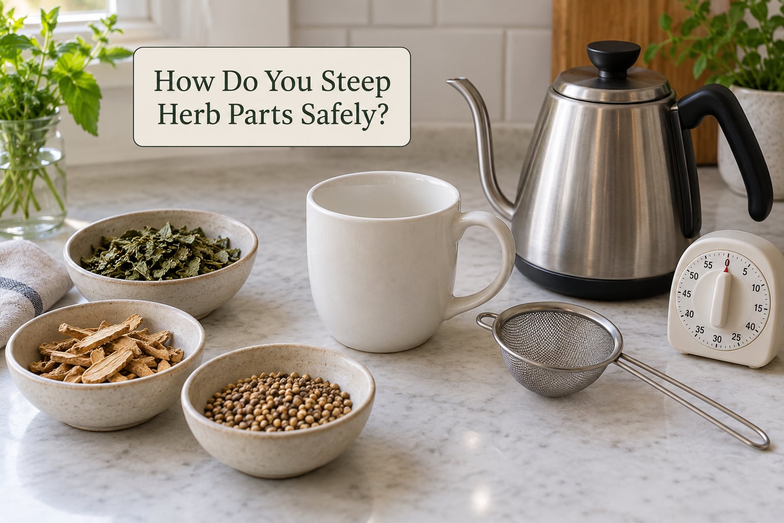 How Do You Steep Herb Parts Safely?