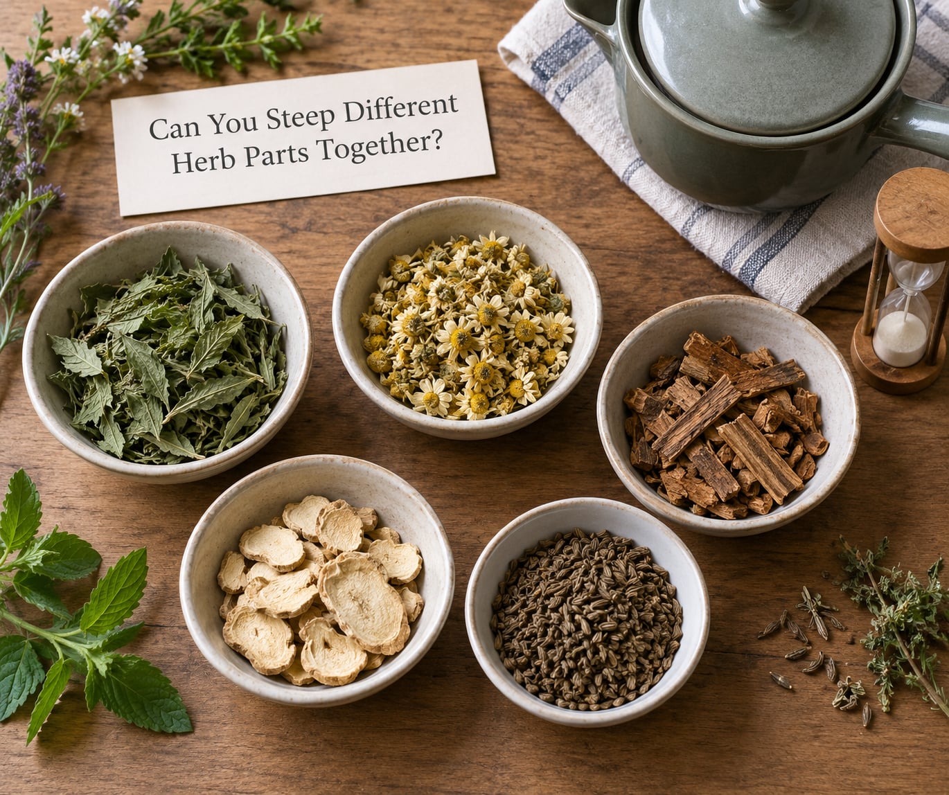 Can You Steep Different Herb Parts Together?