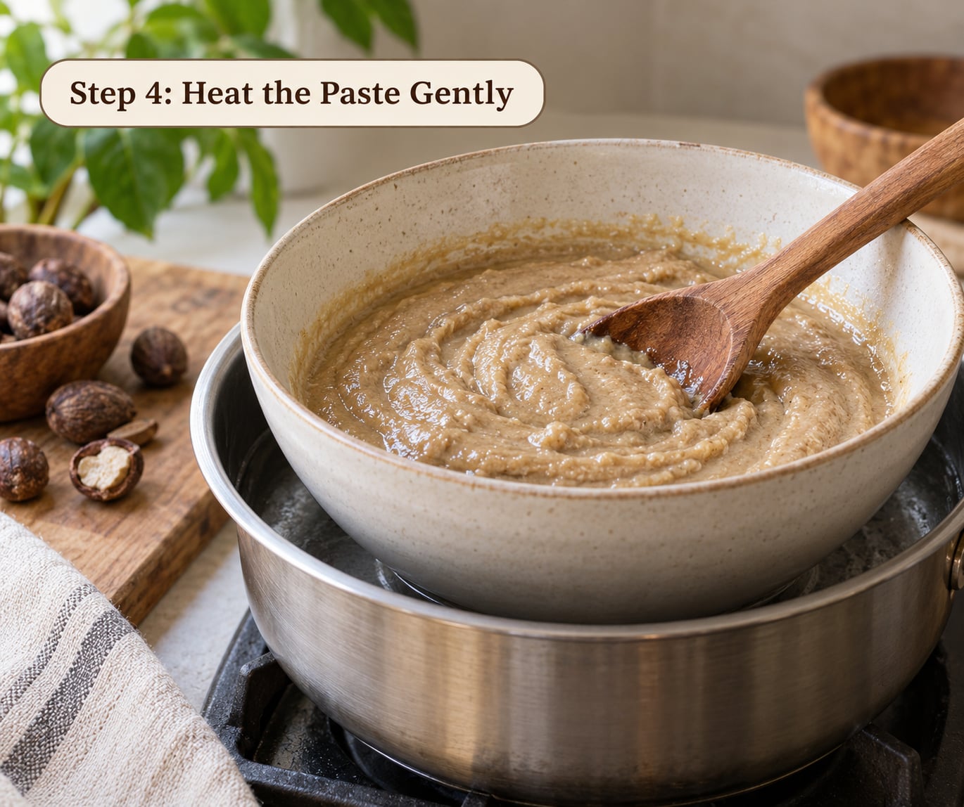 Step 4: Heat the Paste Gently