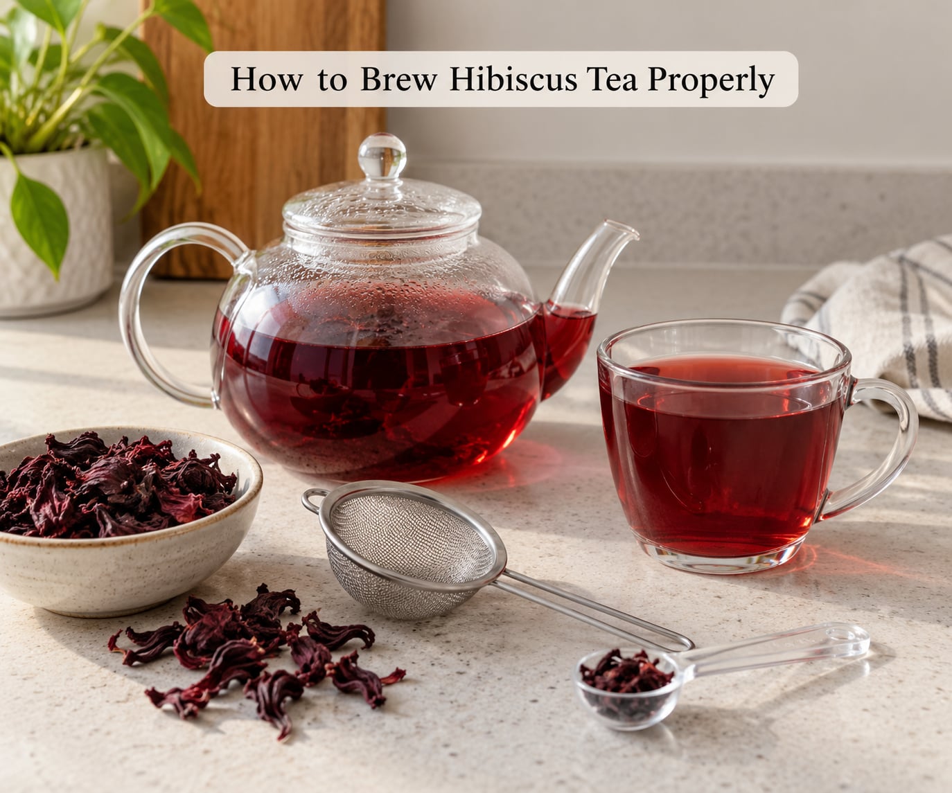 How to Brew Hibiscus Tea Properly