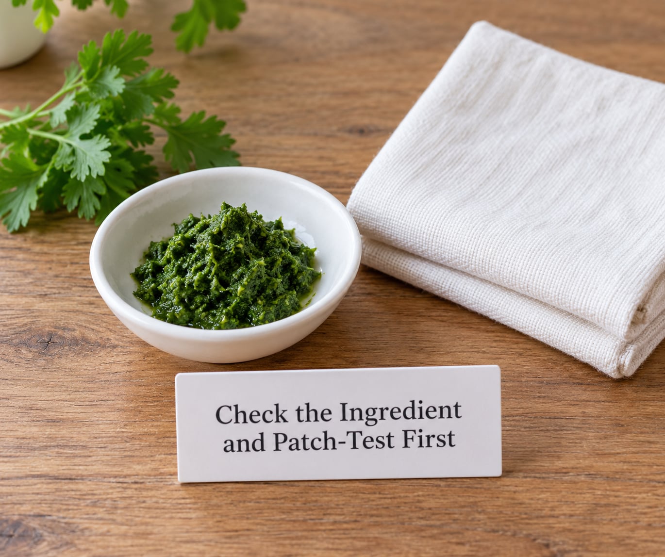 Check the Ingredient and Patch-Test First