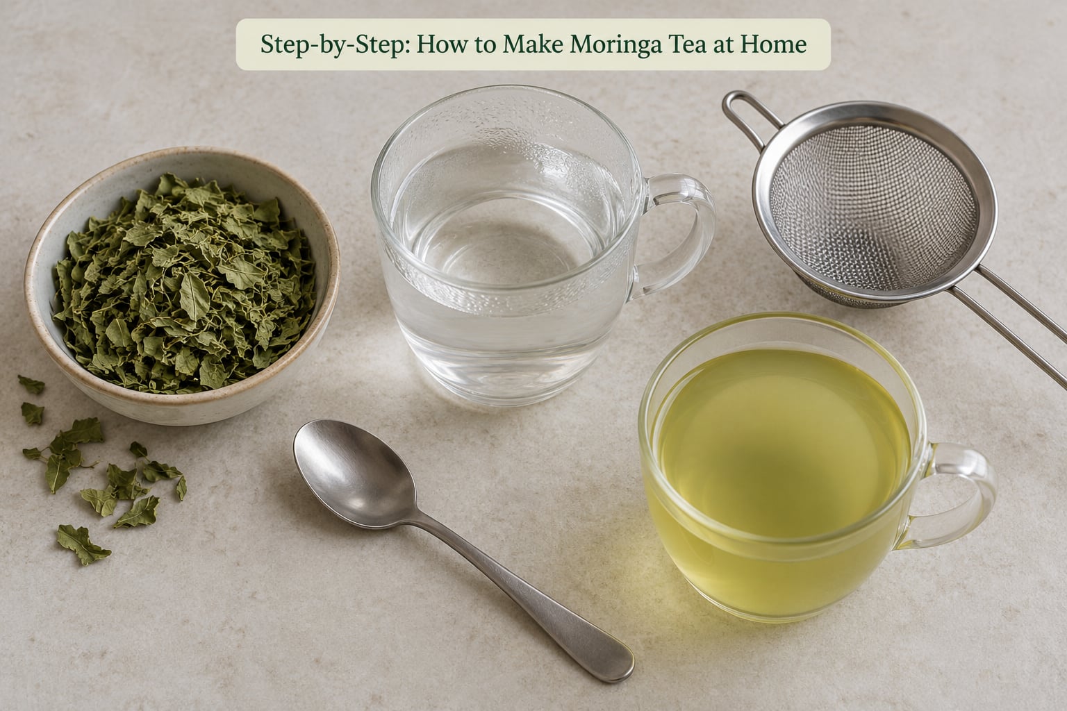 Step-by-Step: How to Make Moringa Tea at Home