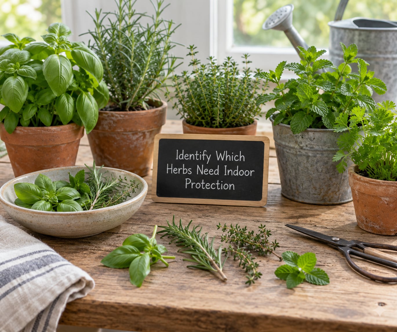 Identify Which Herbs Need Indoor Protection