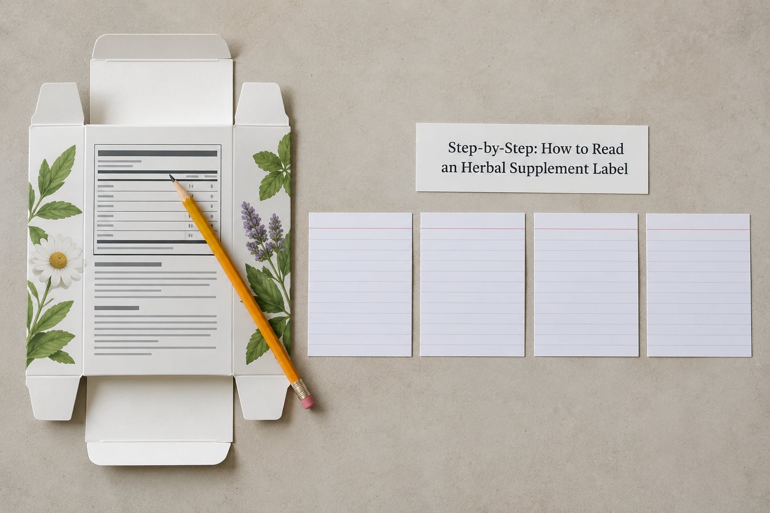 Step-by-Step: How to Read an Herbal Supplement Label