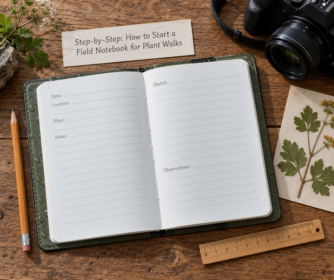 Step-by-Step: How to Start a Field Notebook for Plant Walks