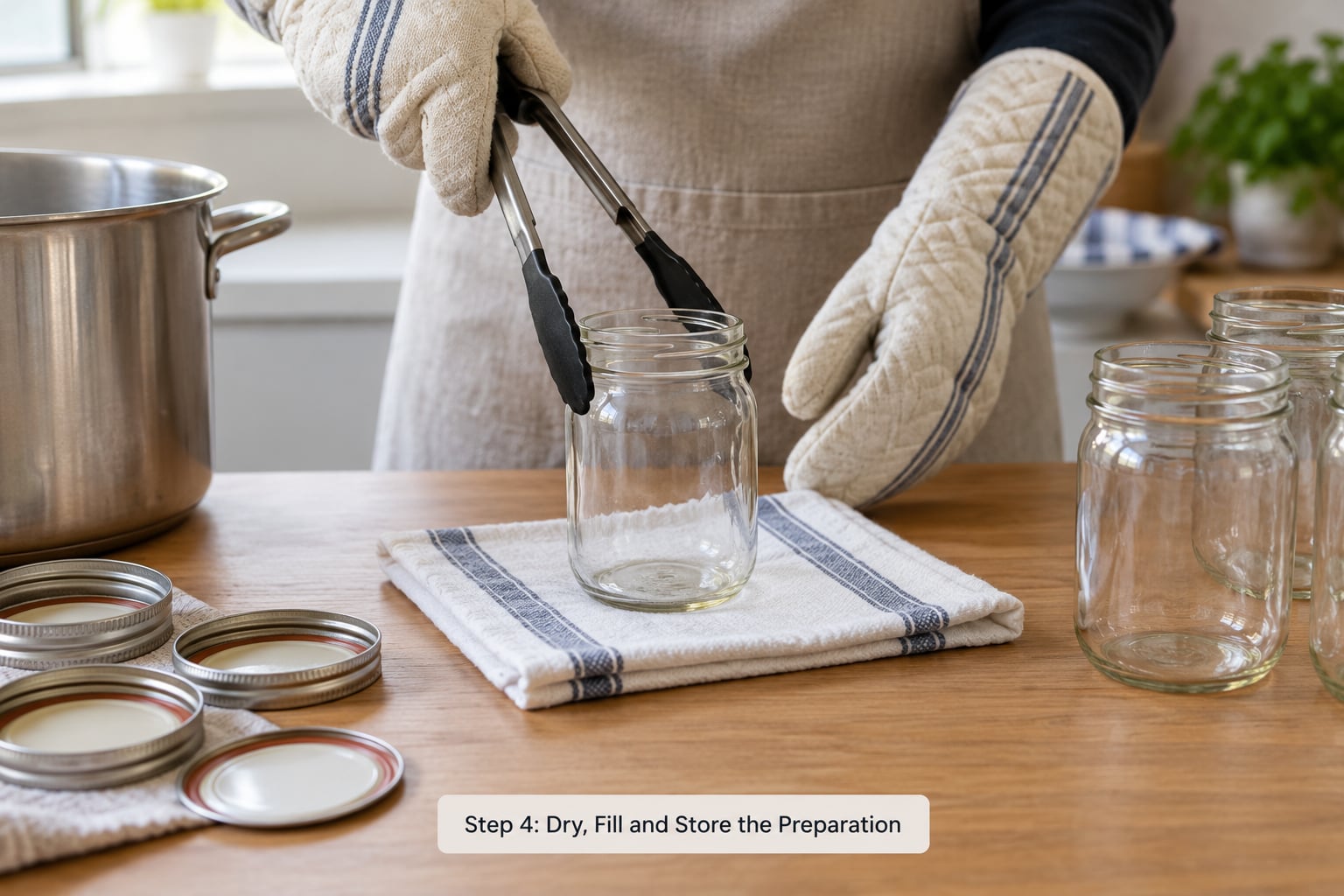 Step 4: Dry, Fill and Store the Preparation
