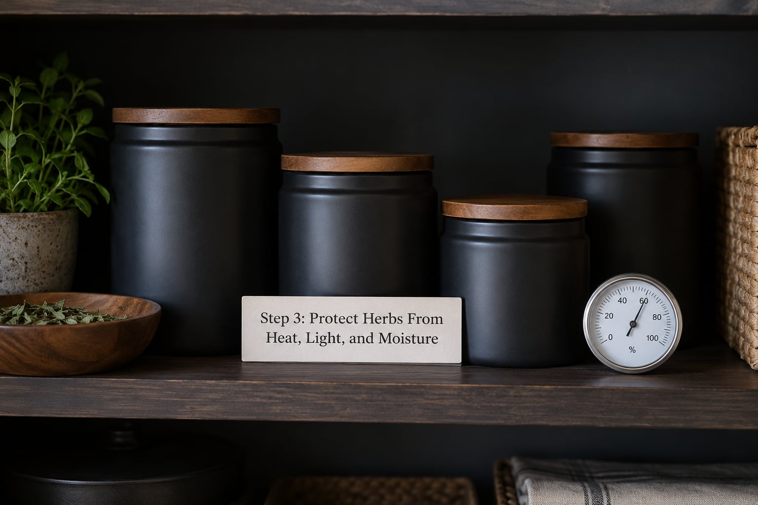 Step 3: Protect Herbs From Heat, Light, and Moisture