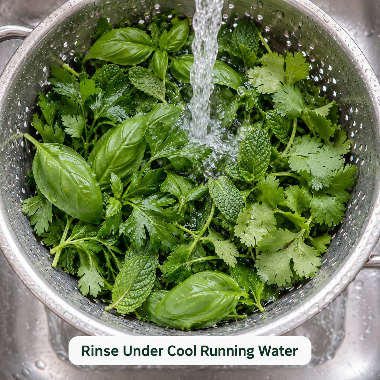 Rinse Under Cool Running Water