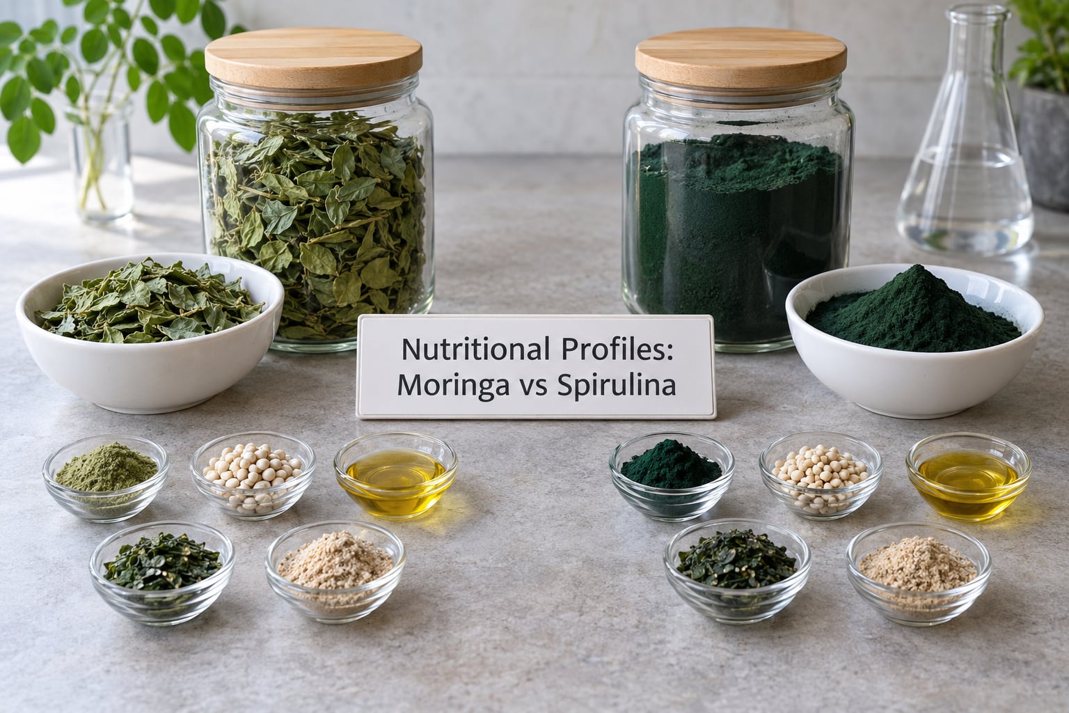 Nutritional Profiles: Moringa vs Spirulina
