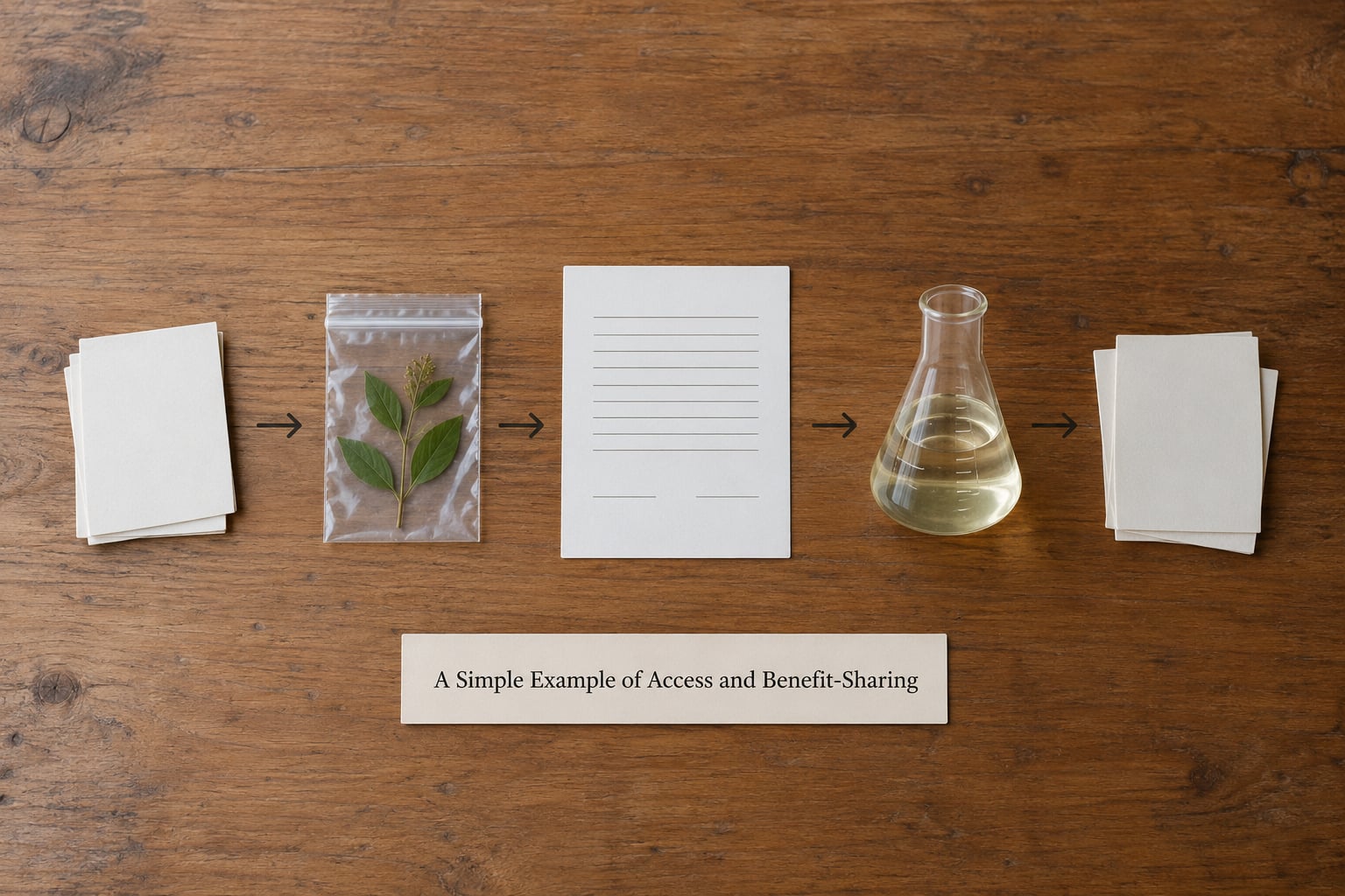 A Simple Example of Access and Benefit-Sharing
