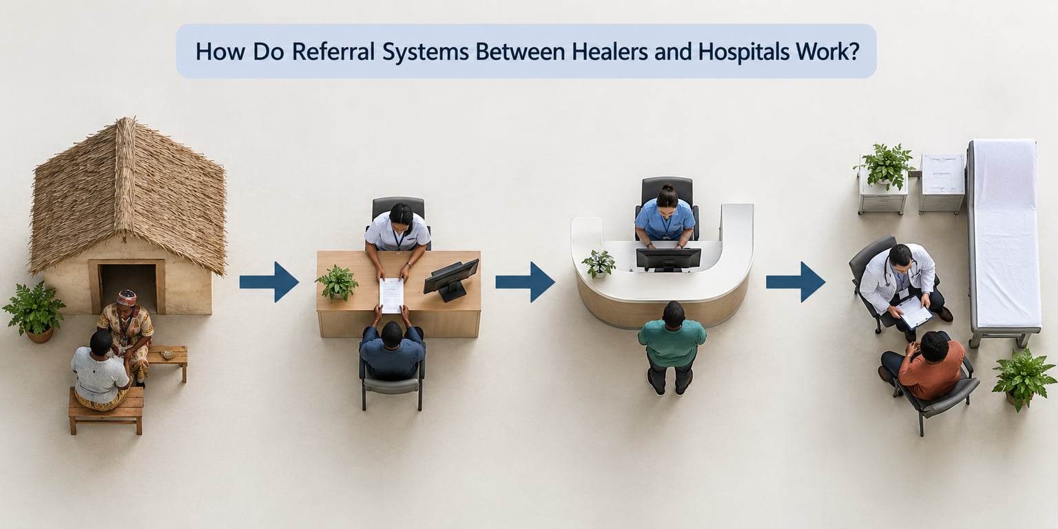 How Do Referral Systems Between Healers and Hospitals Work?
