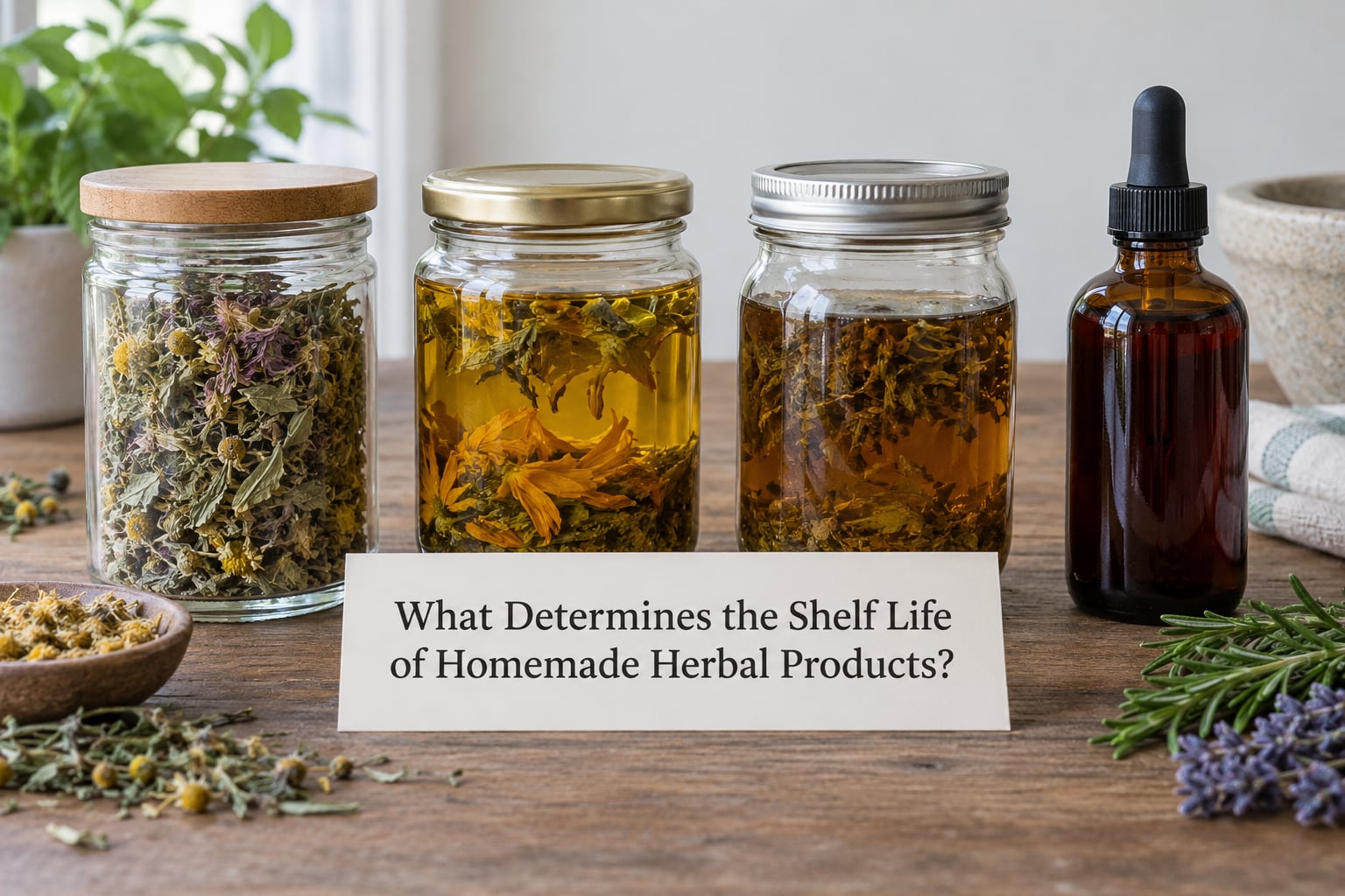 What Determines the Shelf Life of Homemade Herbal Products?