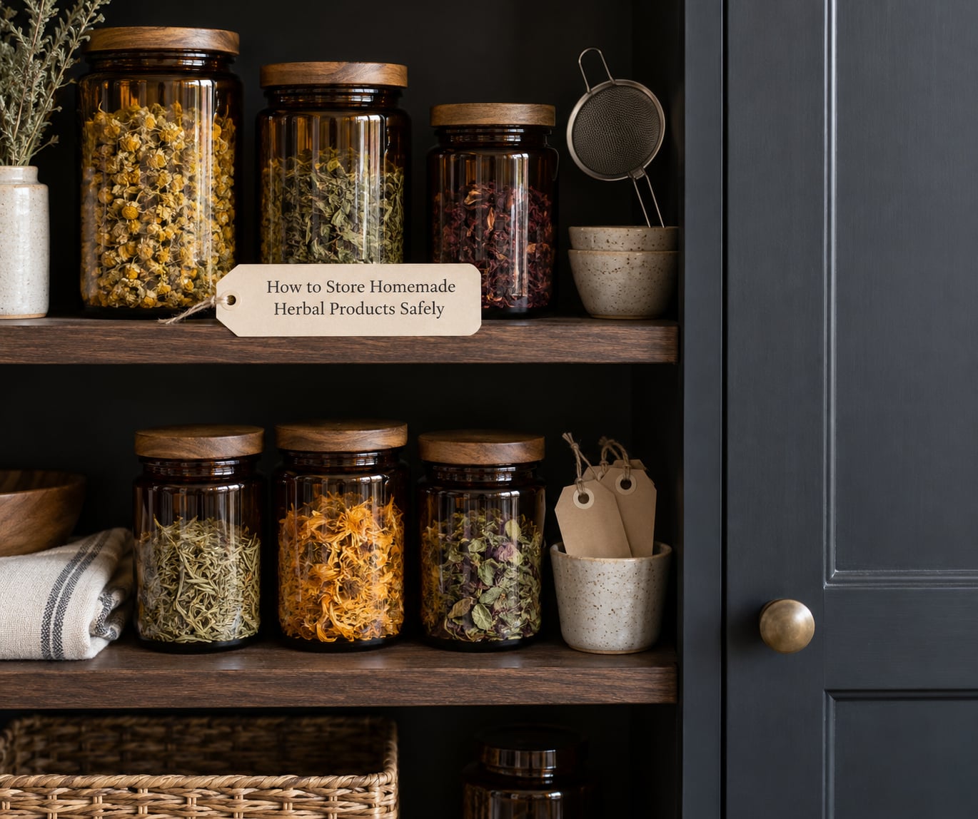How to Store Homemade Herbal Products Safely