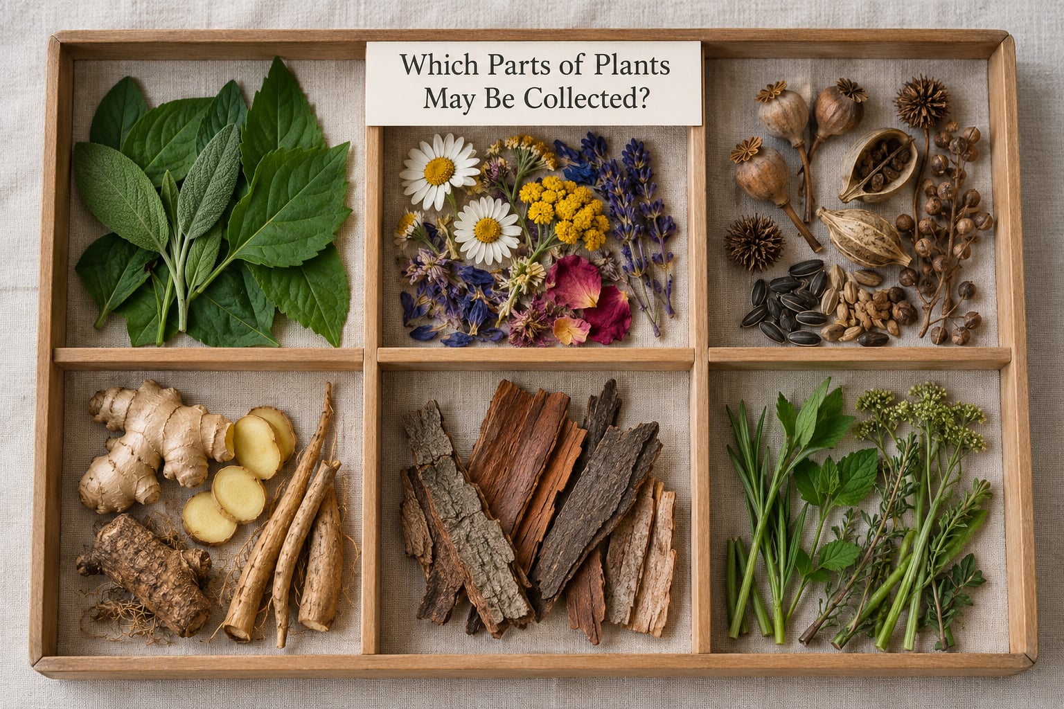 Which Parts of Plants May Be Collected?