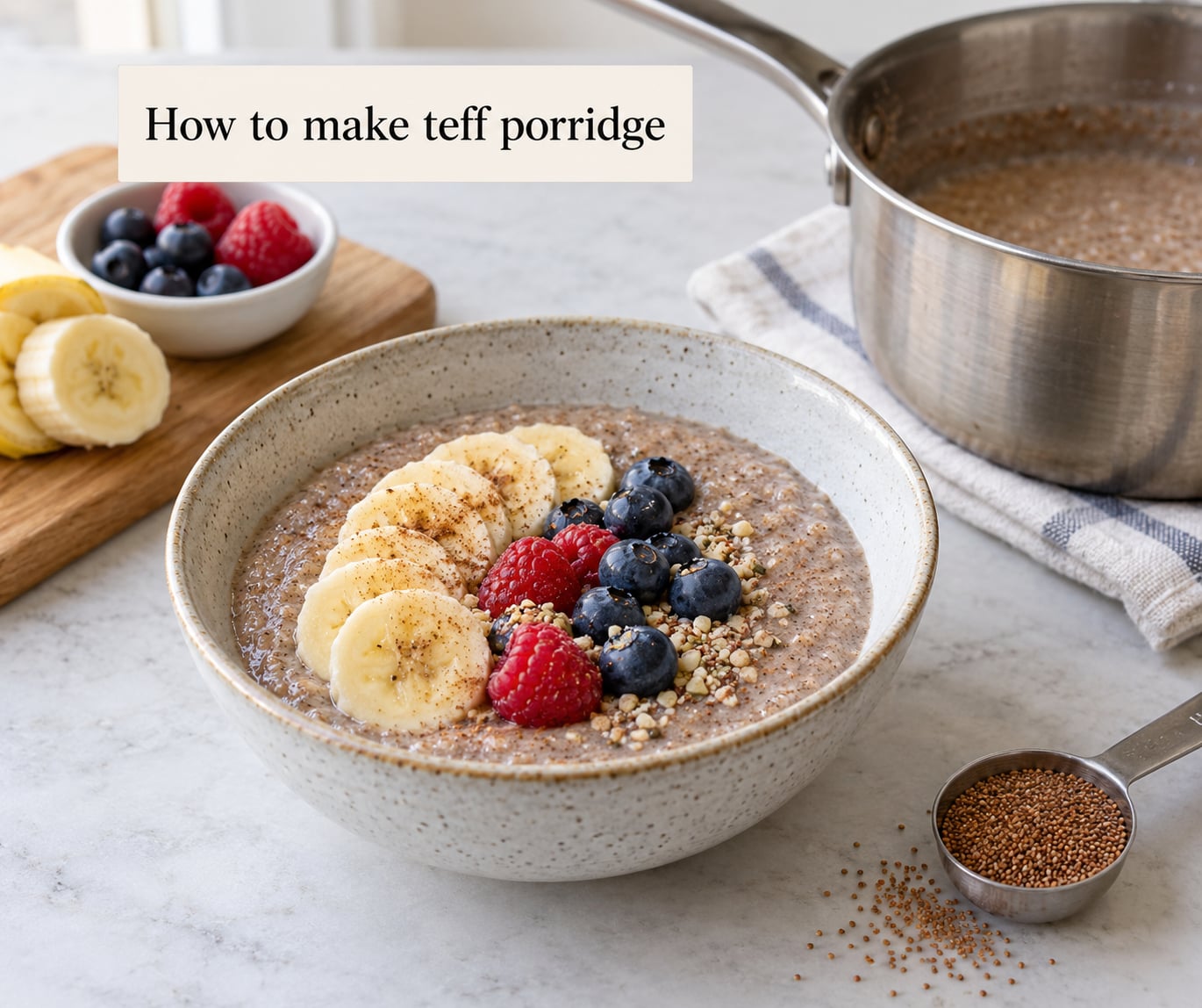 How to make teff porridge