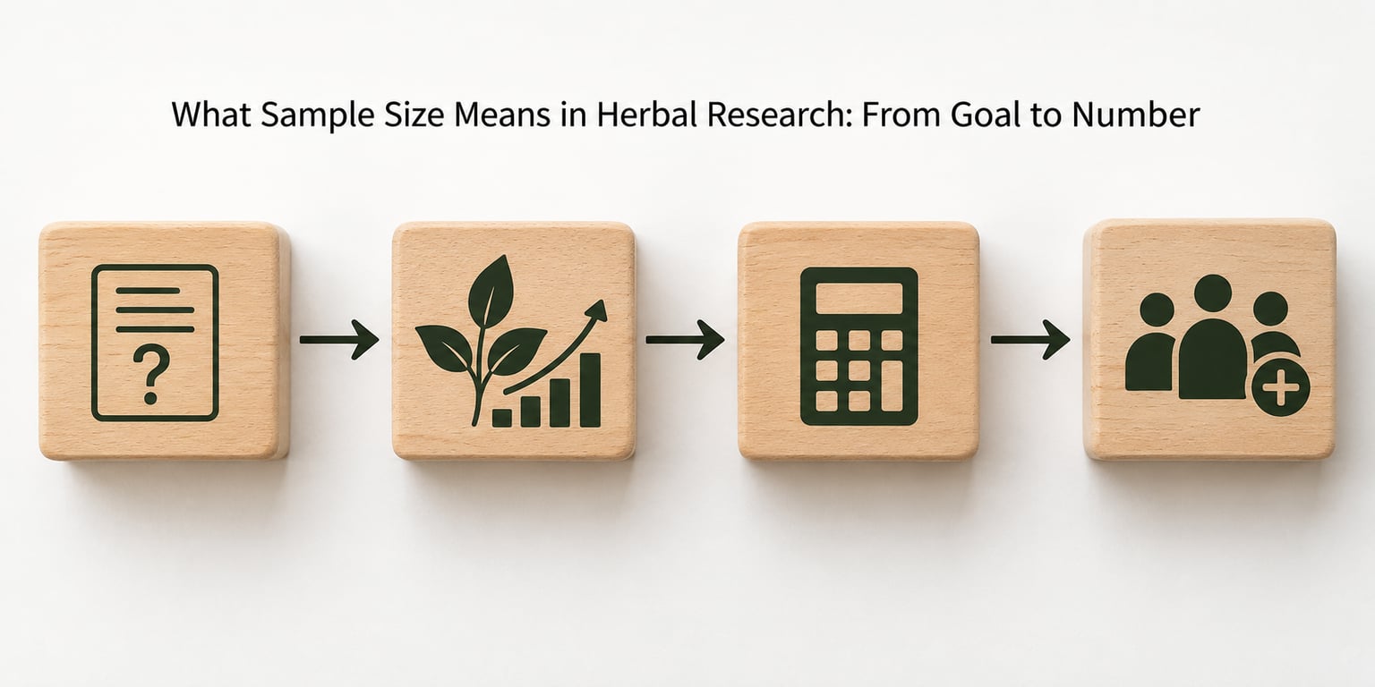 What Sample Size Means in Herbal Research: From Goal to Number