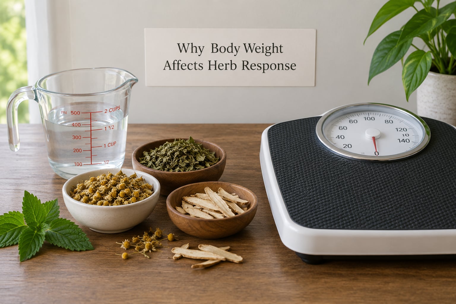 Why Body Weight Affects Herb Response