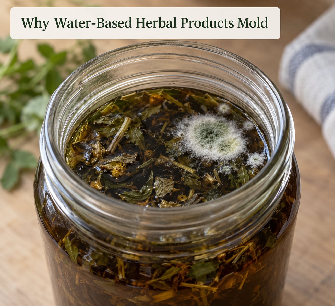 Why Water-Based Herbal Products Mold