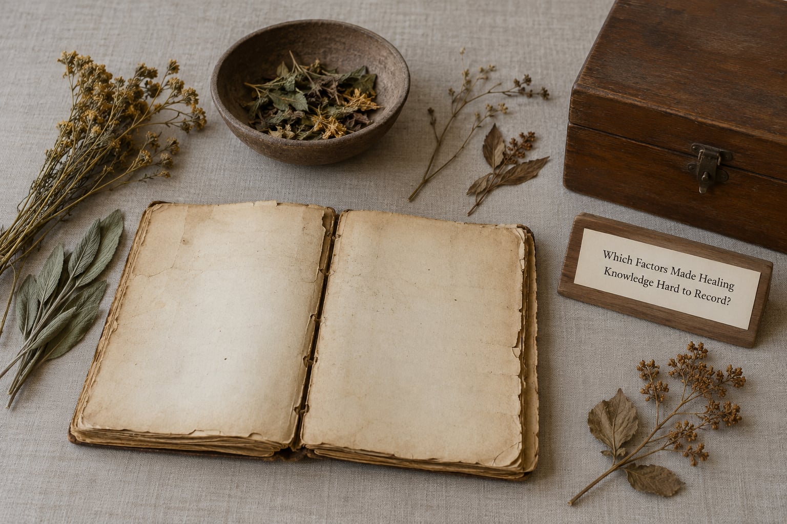 Which Factors Made Healing Knowledge Hard to Record?